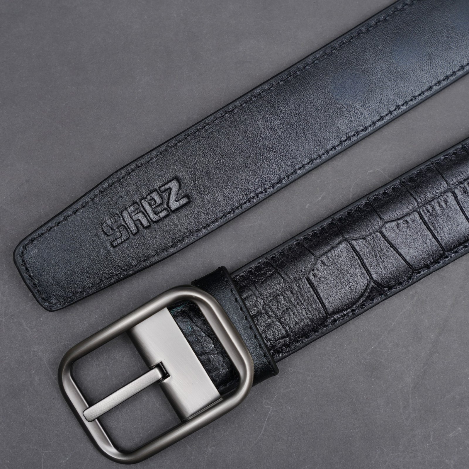 Zays Handcrafted Genuine Leather Belt for Men – Premium Quality, Adjustable, Stylish & Durable - BC109 - Image 5