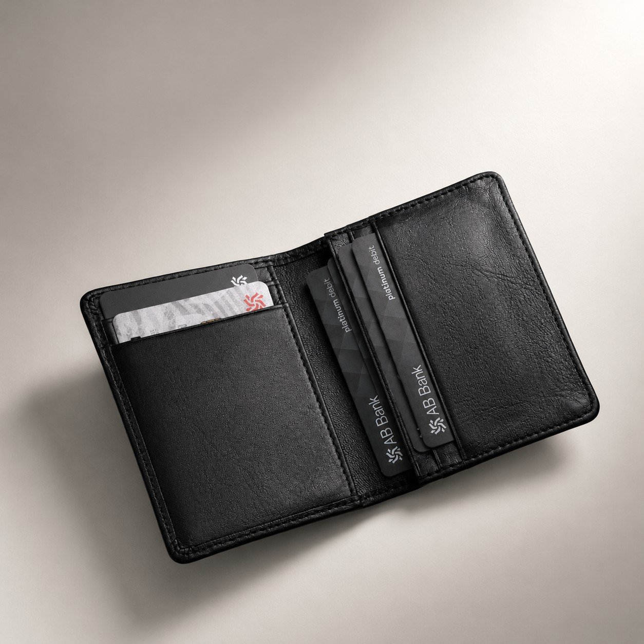 Zays Handcrafted Premium Leather Super Slim Card Holder Mini Wallet (CW121-122) - Image 3