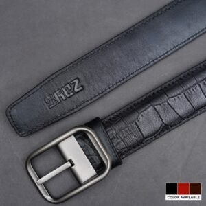Zays Handcrafted Genuine Leather Belt for Men – Premium Quality, Adjustable, Stylish & Durable - BC109