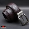 Zays Handcrafted Genuine Leather Belt for Men – Premium Quality, Adjustable, Stylish & Durable (BC101-L)