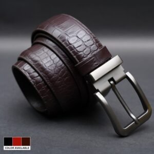 Zays Handcrafted Genuine Leather Belt for Men – Premium Quality, Adjustable, Stylish & Durable (BC101-L)