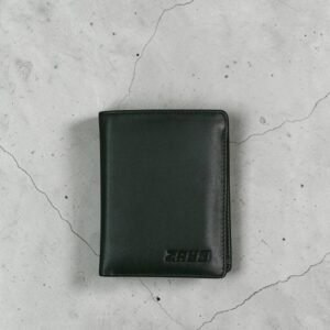 Zays Handcrafted Oil Pull Up Premium Leather Bifold Short Wallet (SW117-Green)