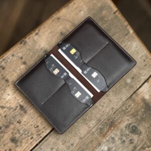Alternative view of Zays Handcrafted Premium Leather Passport Cover Holder (PH102-Chocolate)