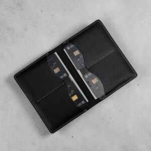 Alternative view of Zays Handcrafted Premium Leather Passport Cover Holder (PH101-Black)