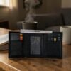 Zays Handcrafted Premium Leather Trifold Short Wallet (SW146-Black)