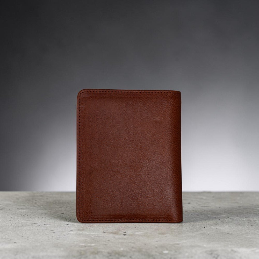 Zays Handcrafted Premium Leather Bifold Short Wallet (SW137-Brown) - Image 4