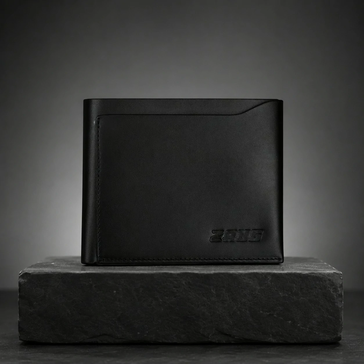 Zays Handcrafted Oil Pull Up Premium Leather Bifold Short Wallet - W101 - Image 5