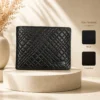 Zays Handcrafted Premium Leather Bifold Short Wallet - W102