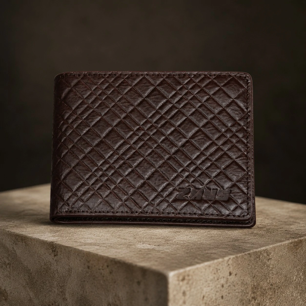 Zays Handcrafted Premium Leather Bifold Short Wallet - W102 - Image 12