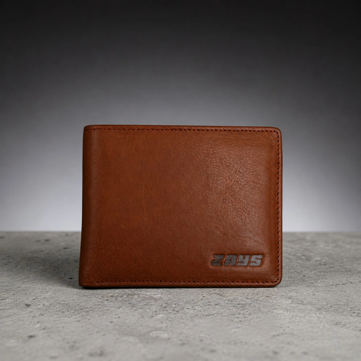 Zays Handcrafted Premium Leather Bifold Short Wallet - W103 - Image 12