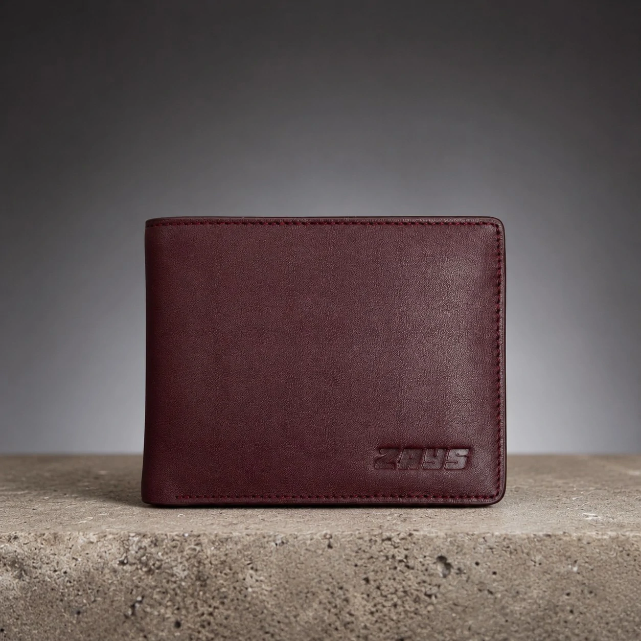 Zays Handcrafted Premium Leather Bifold Short Wallet - W103 - Image 9