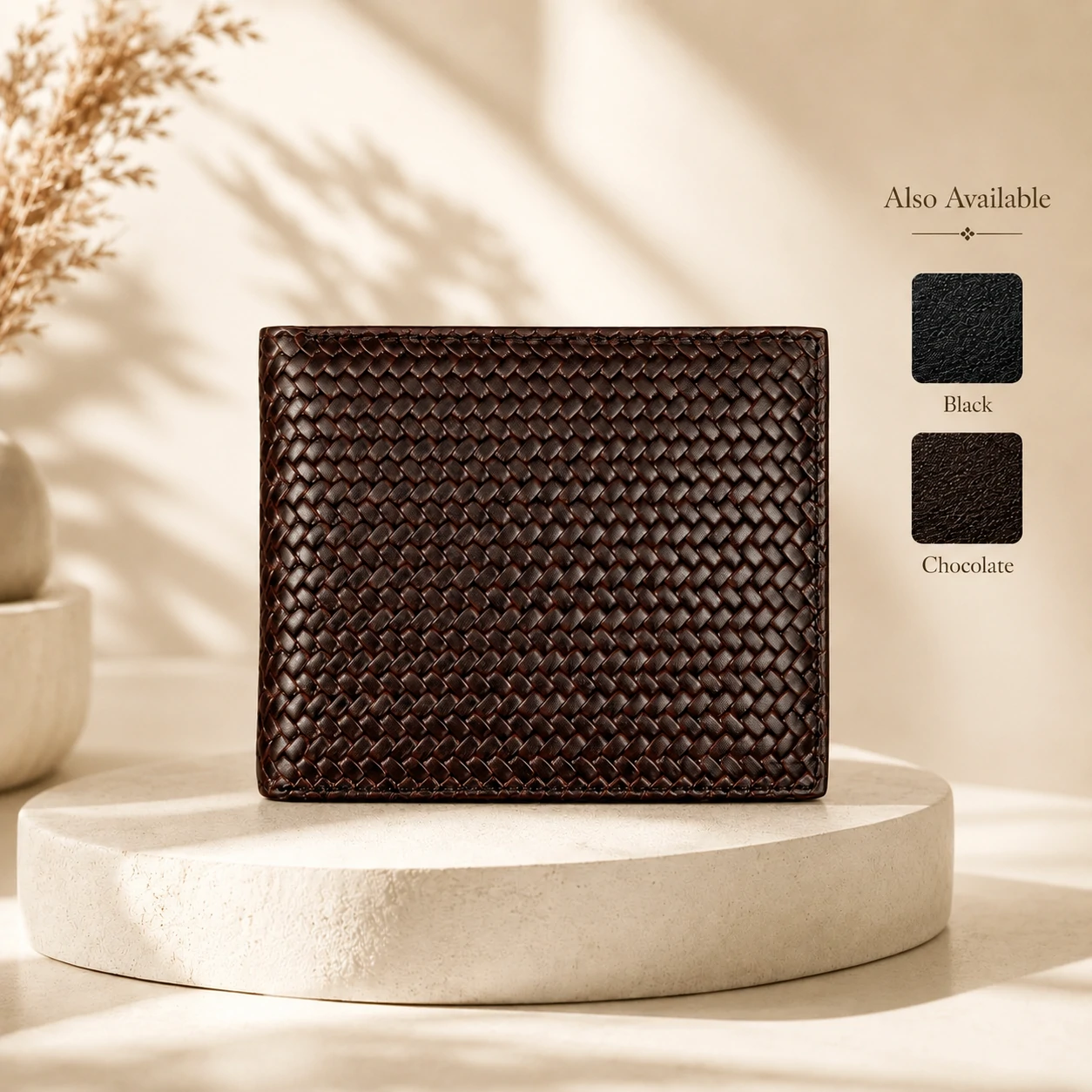 Zays Handcrafted Premium Leather Bifold Short Wallet - W104 - Image 10