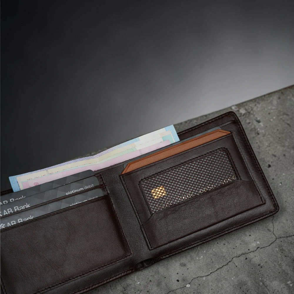 Zays Handcrafted Premium Leather Bifold Short Wallet - W105 - Image 14