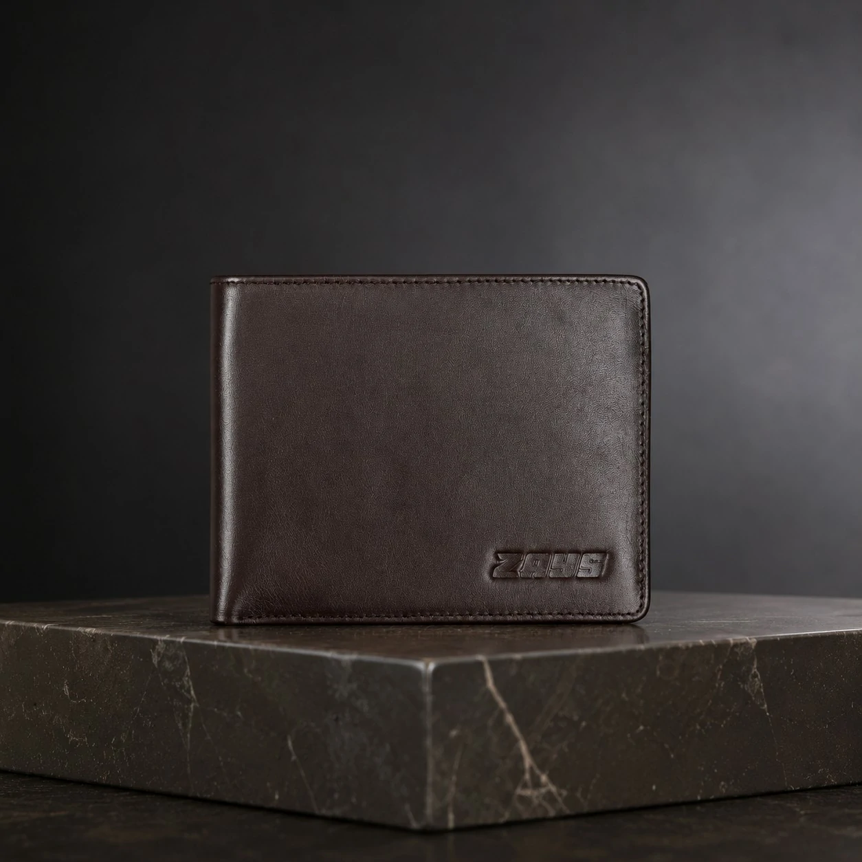 Zays Handcrafted Premium Leather Bifold Short Wallet - W105 - Image 7