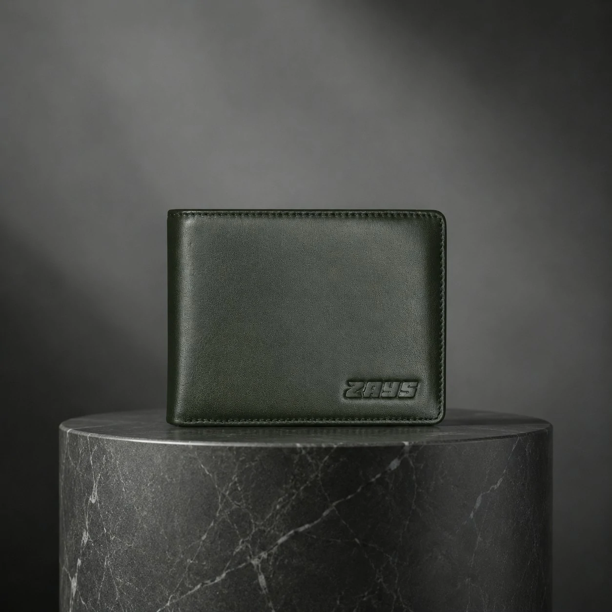 Zays Handcrafted Premium Leather Bifold Short Wallet - W105 - Image 8