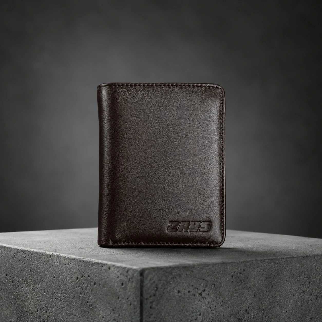 Zays Handcrafted Premium Leather Bifold Short Wallet - W106 - Image 10