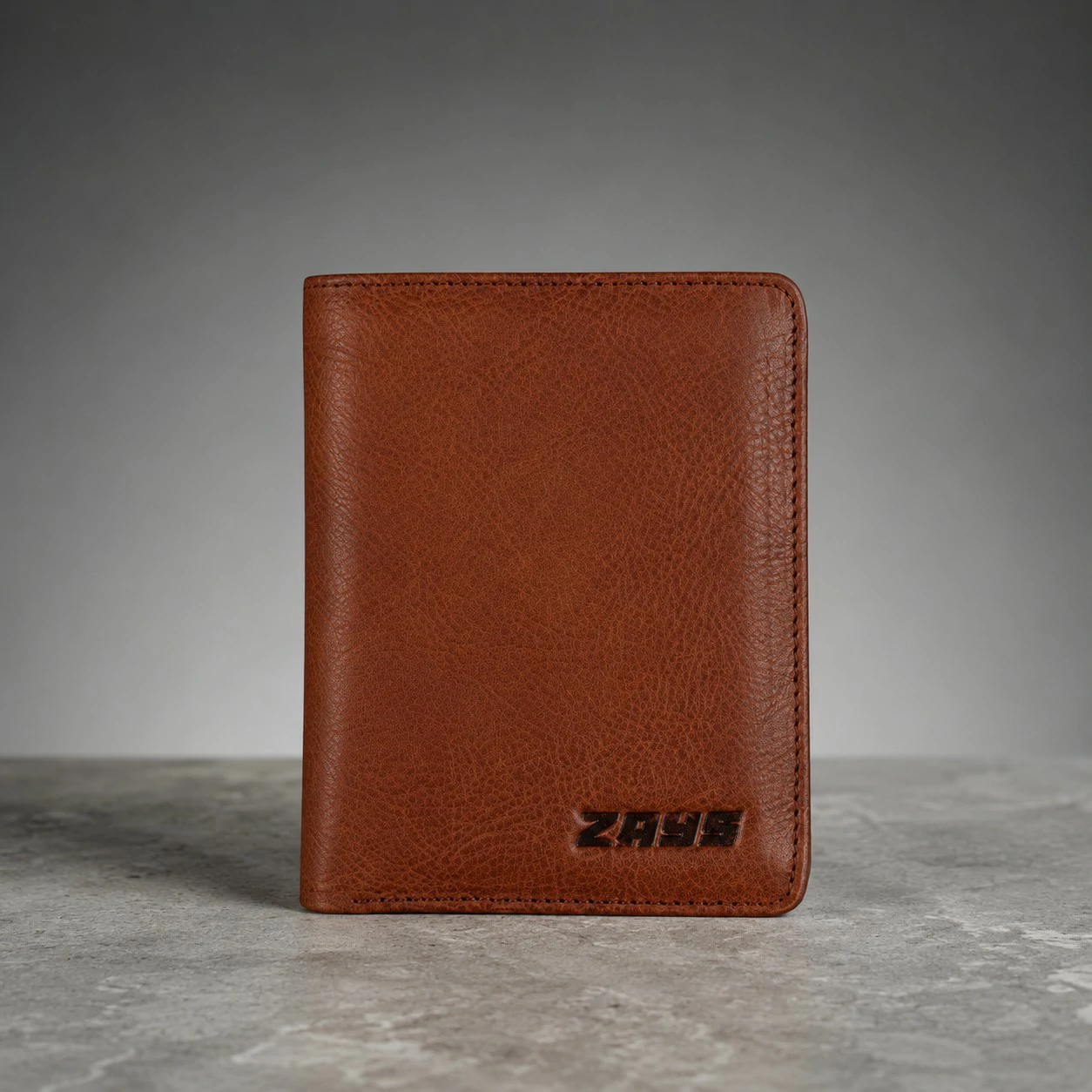 Zays Handcrafted Premium Leather Bifold Short Wallet - W106 - Image 13