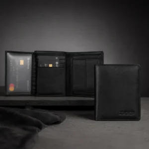 Alternative view of Zays Handcrafted Premium Leather Bifold Short Wallet - W107