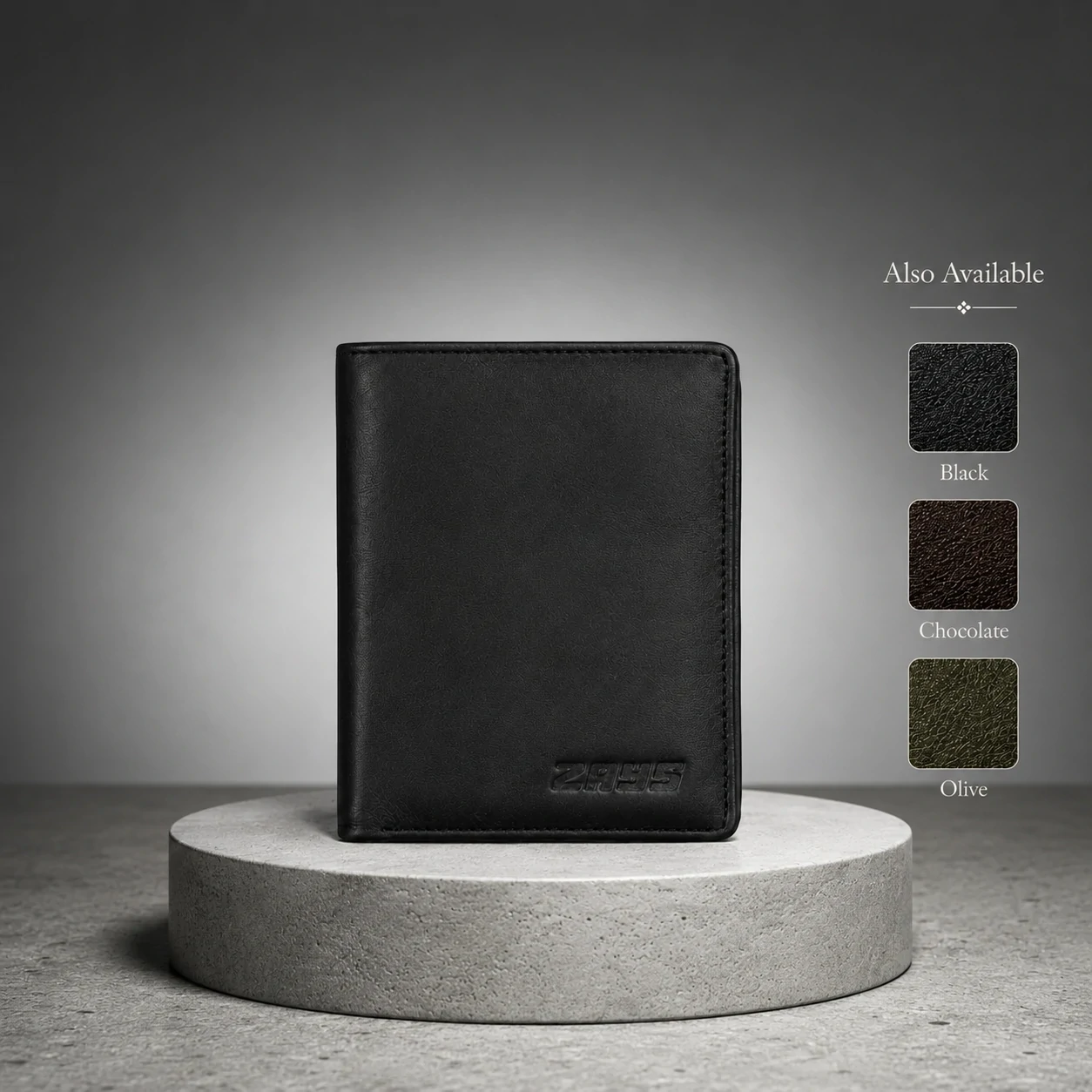 Zays Handcrafted Premium Leather Bifold Short Wallet - W107 - Image 7