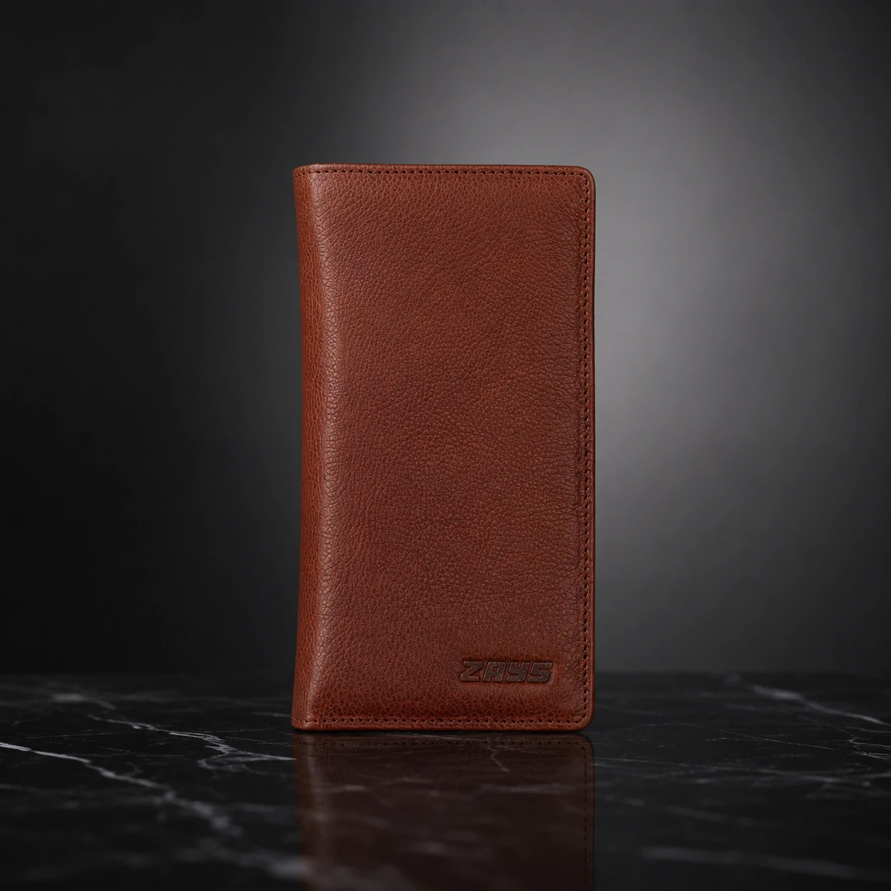 Zays Handcrafted Premium Eco-Friendly Leather Long Wallet for Mobile and Many things - W108 - Image 9