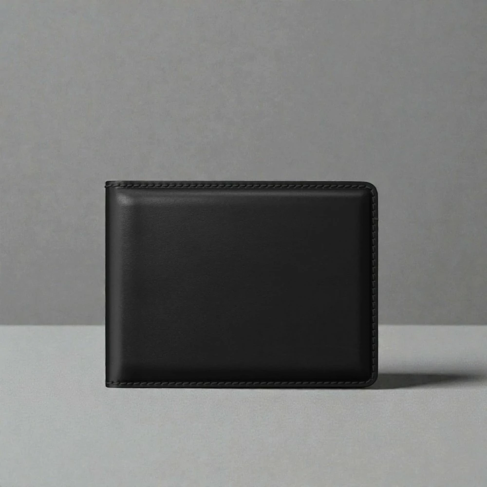 Zays Handcrafted Premium Leather Bifold Short Wallet - W111 - Image 5