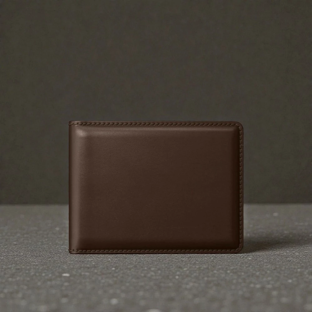 Zays Handcrafted Premium Leather Bifold Short Wallet - W111 - Image 6