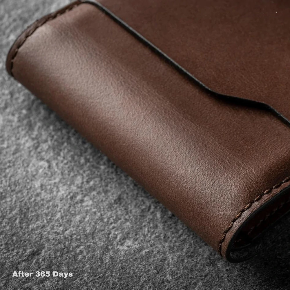 Zays Handcrafted Premium Leather Bifold Short Wallet - W111 - Image 21