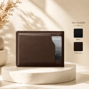 Zays Handcrafted Premium Leather Bifold Short Wallet - W111