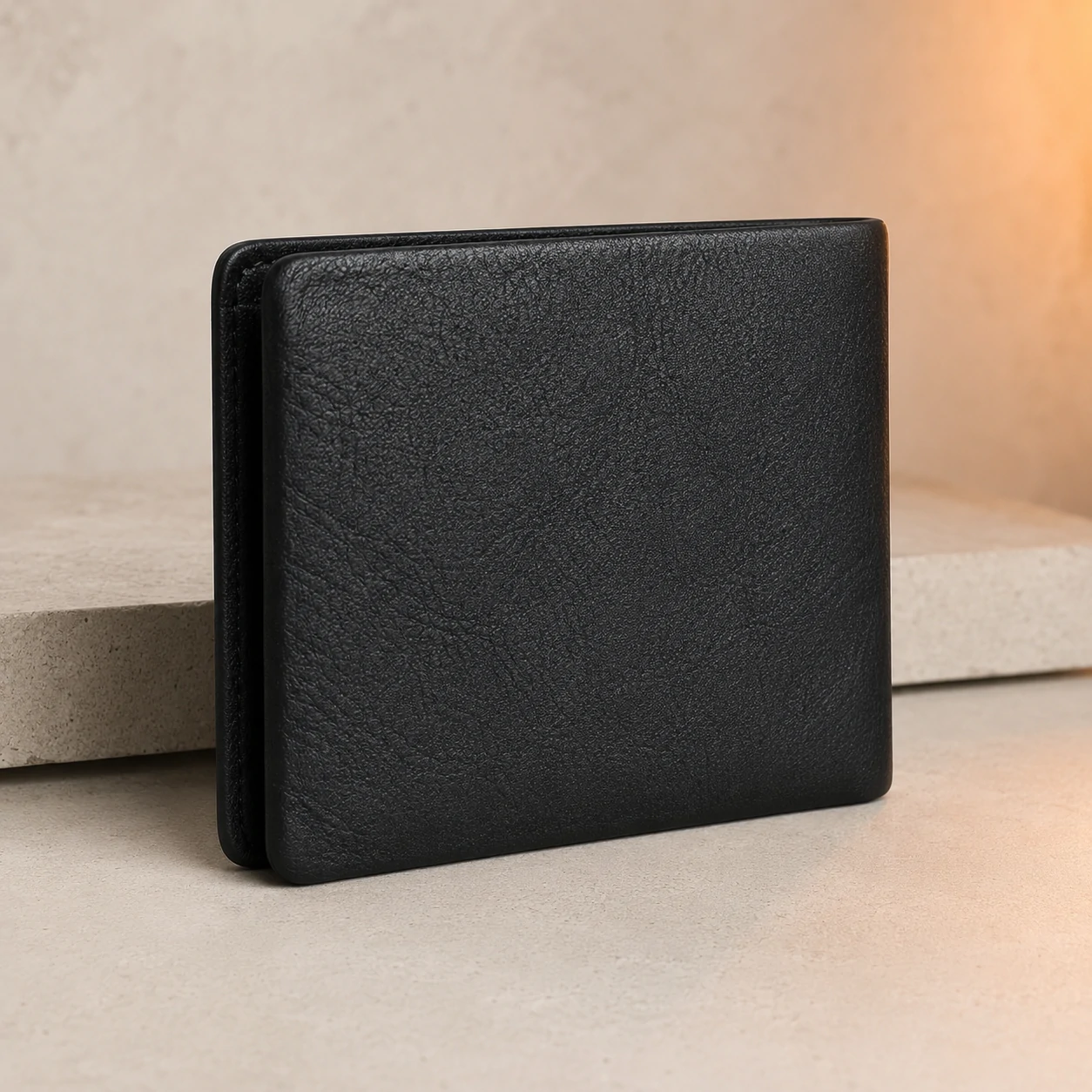 Zays Handcrafted Premium Leather Bifold Short Wallet - W112 - Image 9