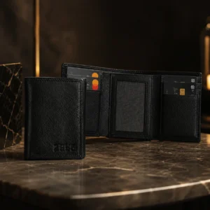 Alternative view of Zays Handcrafted Premium Leather Trifold Short Wallet - W113