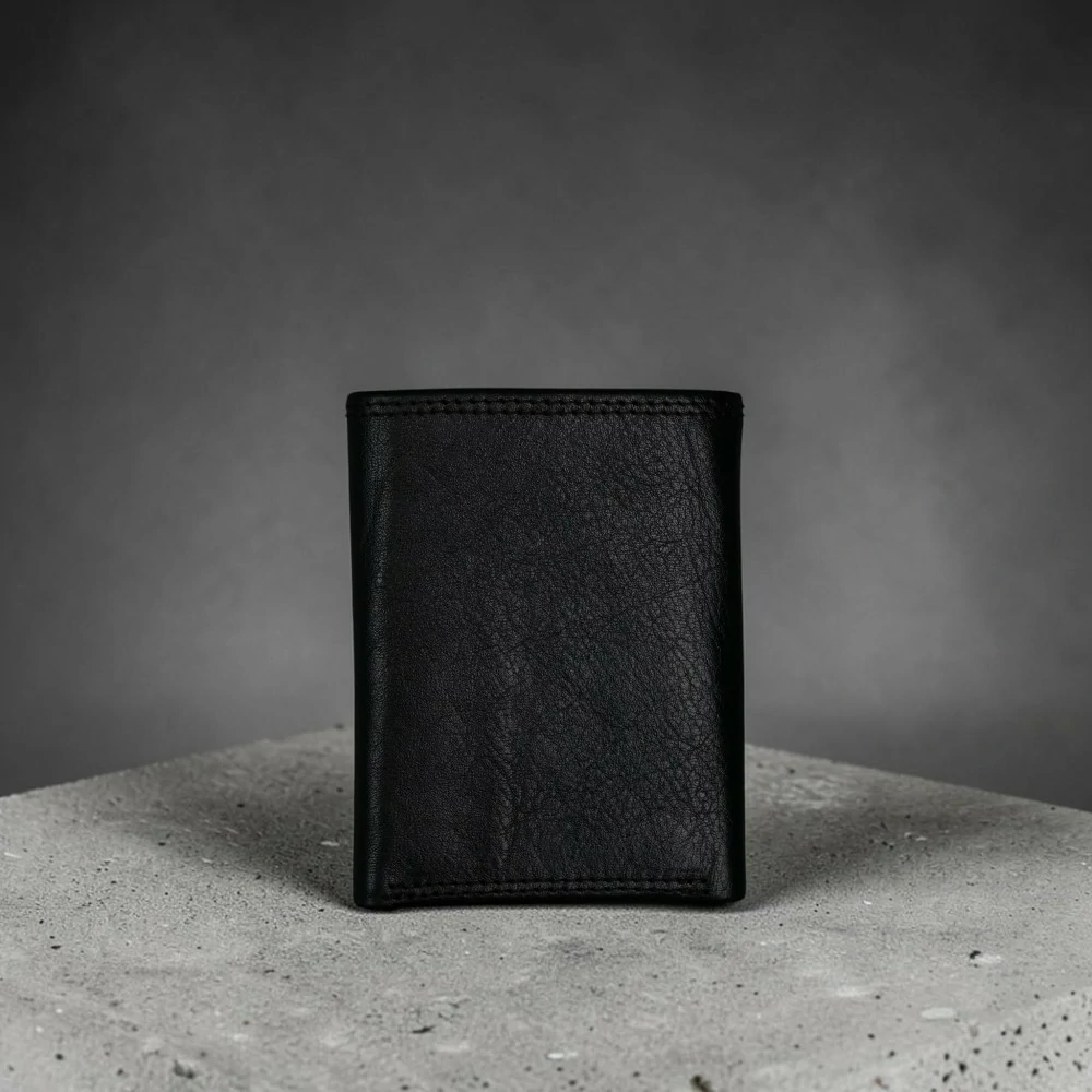 Zays Handcrafted Premium Leather Trifold Short Wallet - W113 - Image 8