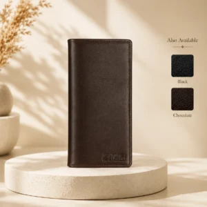 Zays Handcrafted Premium Eco-Friendly Leather Long Wallet for Mobile and Many things - W114
