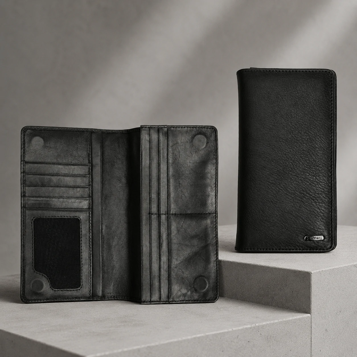 Zays Handcrafted Premium Eco-Friendly Leather Long Wallet for Mobile and Many things - W115 - Image 3