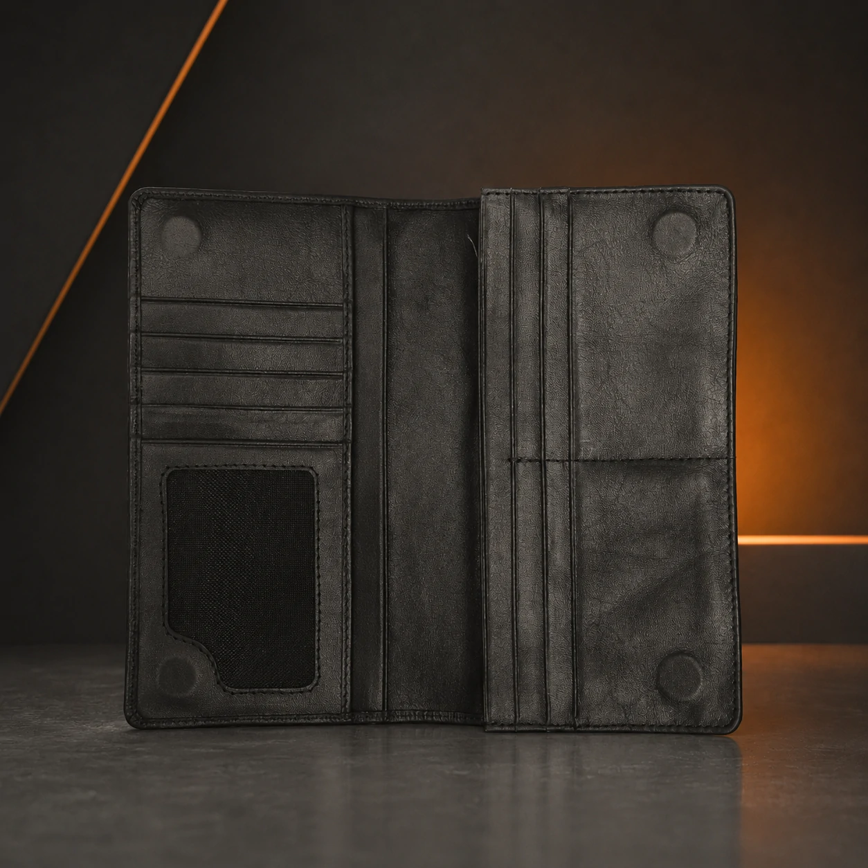 Zays Handcrafted Premium Eco-Friendly Leather Long Wallet for Mobile and Many things - W115 - Image 9