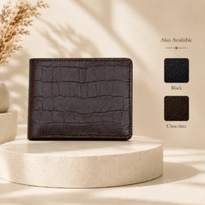 Zays Handcrafted Premium Leather Bifold Short Wallet - W117