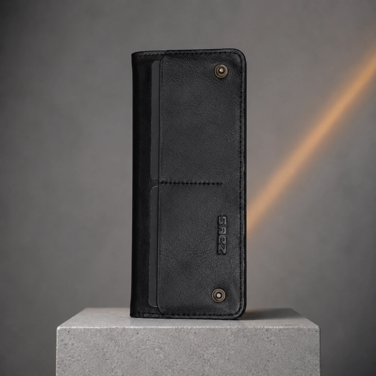 Zays Handcrafted Premium Eco-Friendly Leather Long Wallet for Mobile and Many things - W118 - Image 9