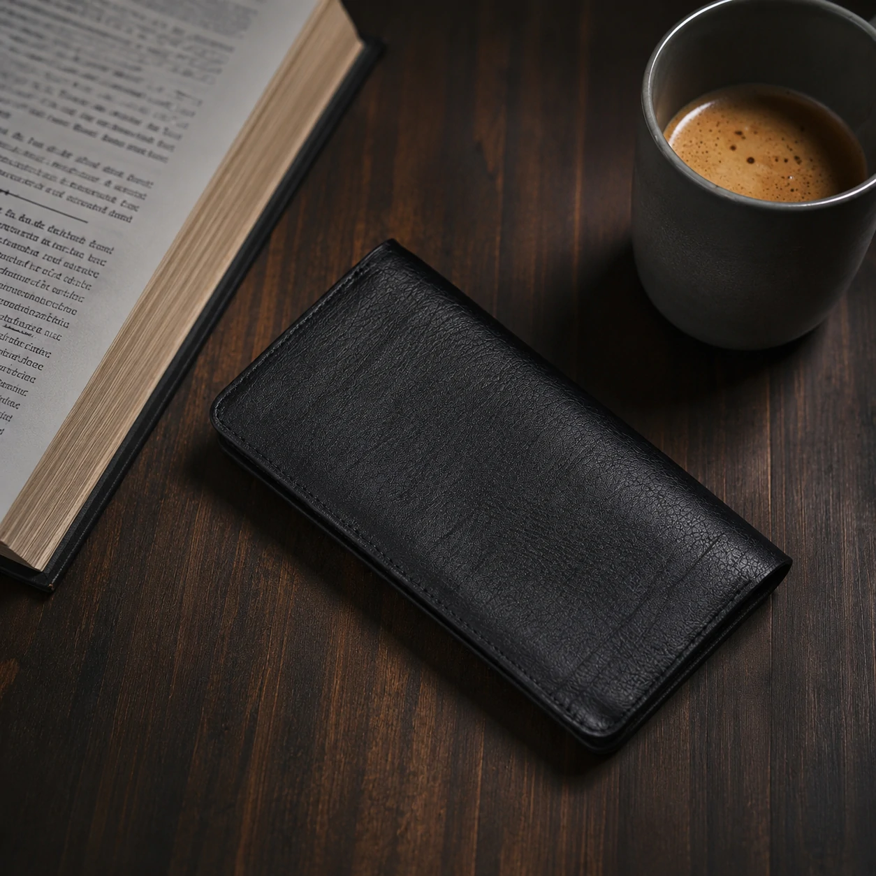 Zays Handcrafted Premium Eco-Friendly Leather Long Wallet for Mobile and Many things - W118 - Image 7