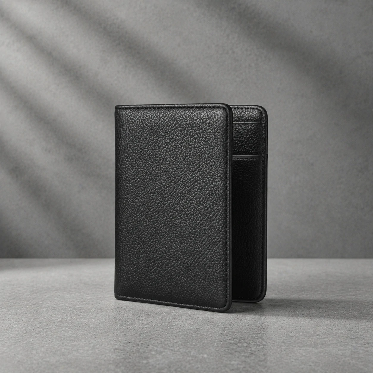 Zays Handcrafted Premium Leather Bifold Short Wallet - W119 - Image 5
