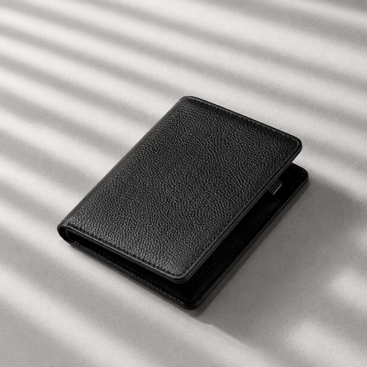 Zays Handcrafted Premium Leather Bifold Short Wallet - W119 - Image 11