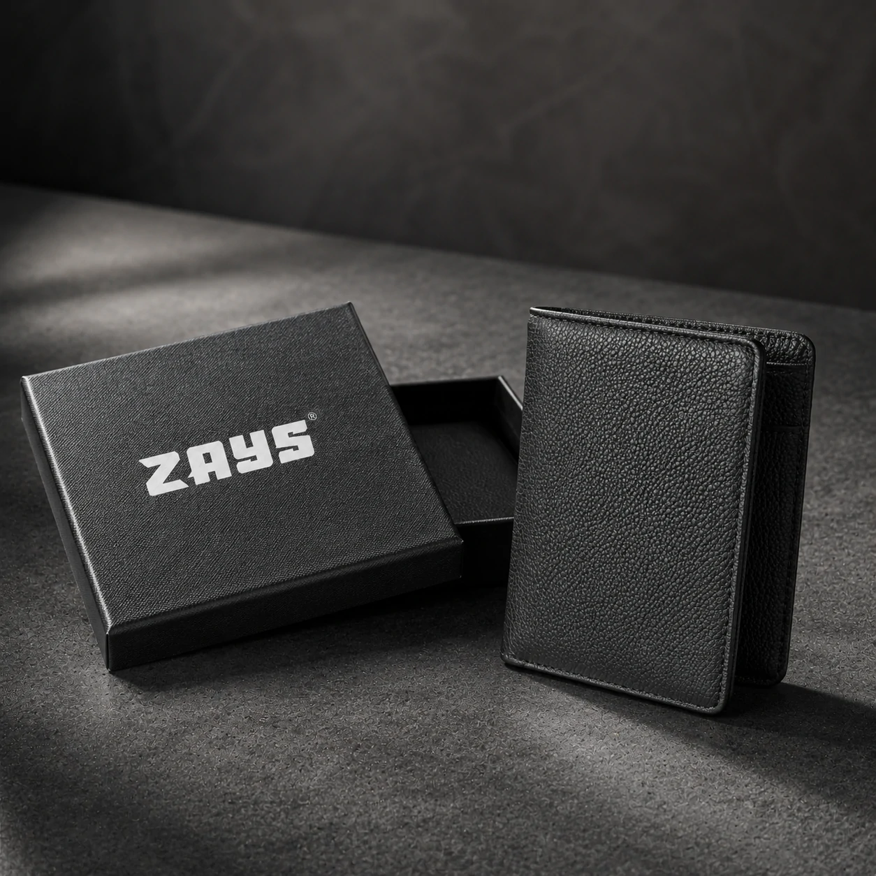 Zays Handcrafted Premium Leather Bifold Short Wallet - W119 - Image 8