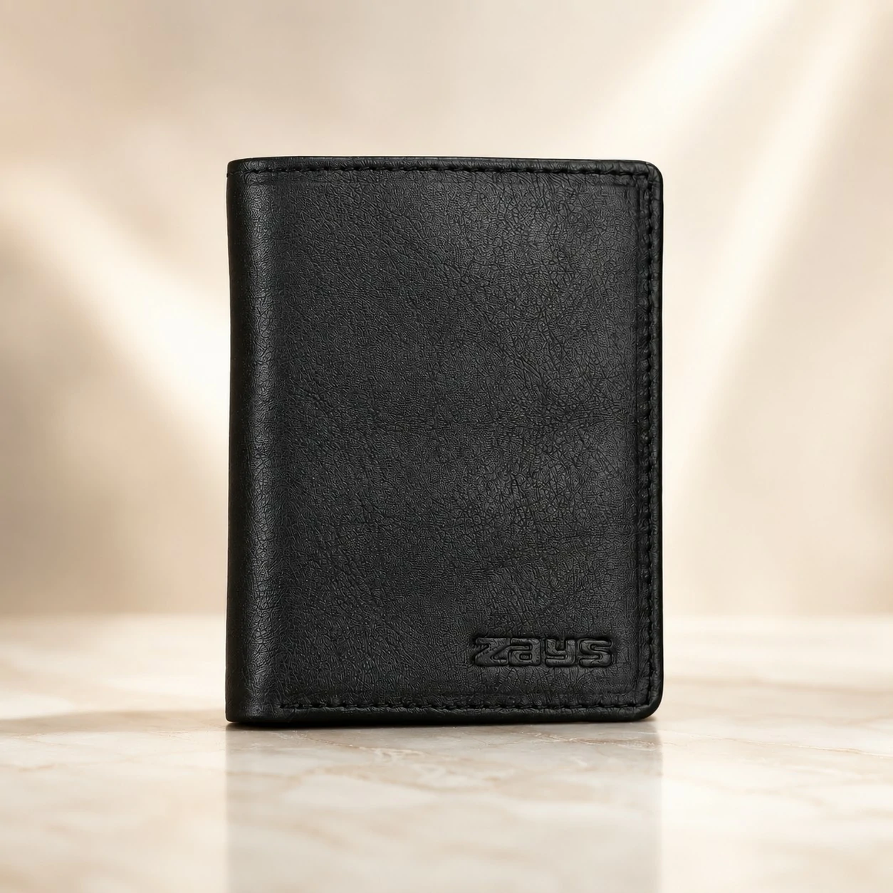 Zays Handcrafted Premium Leather Super Slim Card Holder Mini Wallet - W120 - Image 4