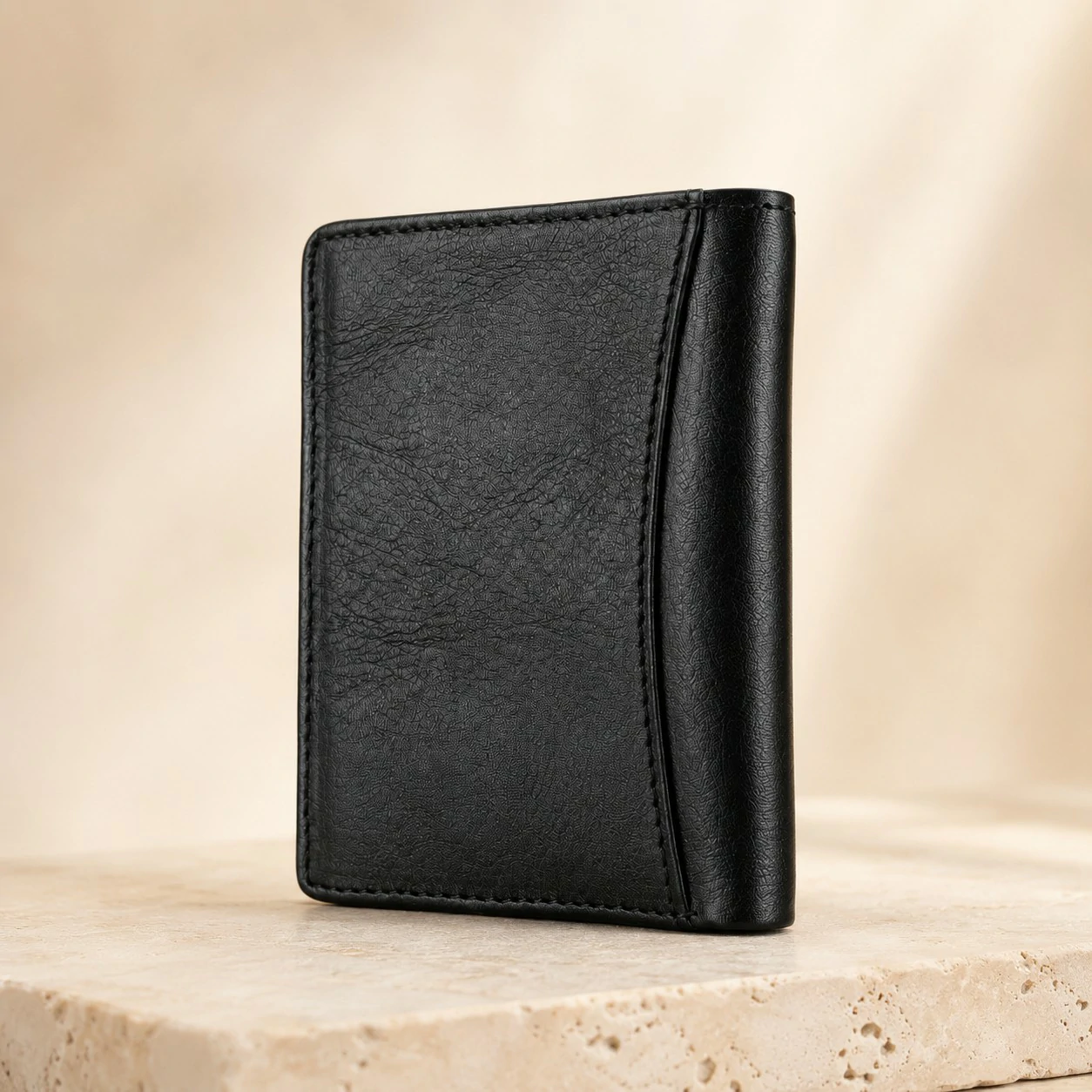 Zays Handcrafted Premium Leather Super Slim Card Holder Mini Wallet - W120 - Image 7