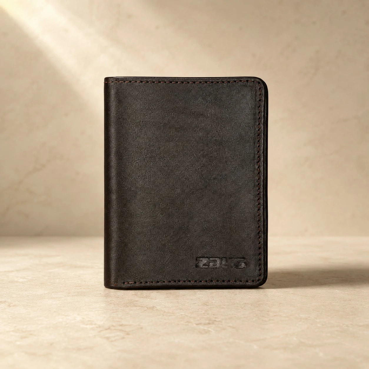 Zays Handcrafted Premium Leather Super Slim Card Holder Mini Wallet - W120 - Image 5