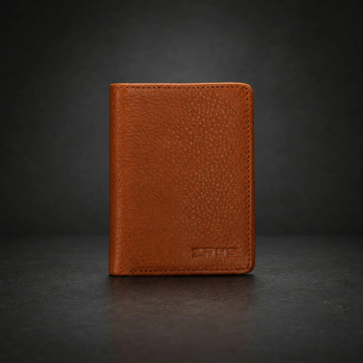 Zays Handcrafted Premium Leather Super Slim Card Holder Mini Wallet - W120 - Image 2