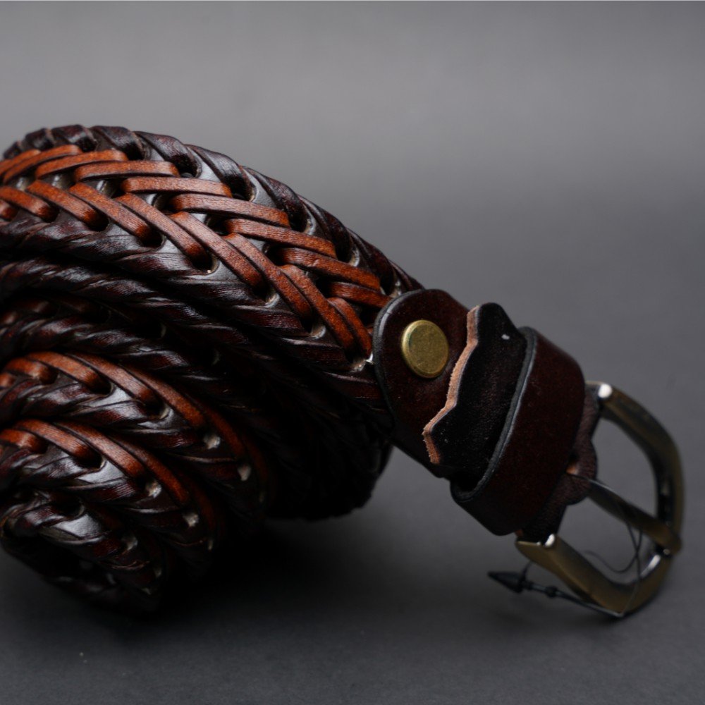 Zays Handcrafted Genuine Leather Belt for Unisex – Premium Quality, Adjustable, Stylish & Durable (WB101-104) - Image 24