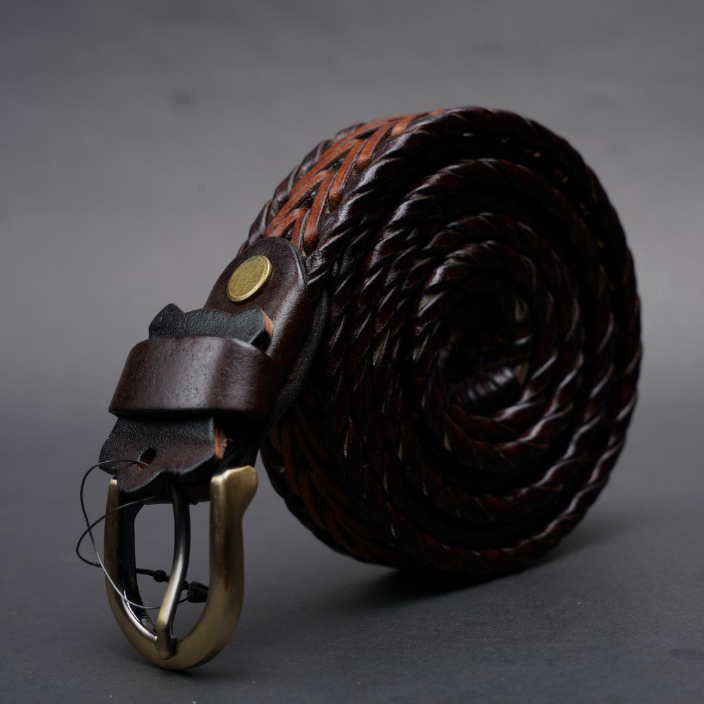 Zays Handcrafted Genuine Leather Belt for Unisex – Premium Quality, Adjustable, Stylish & Durable (WB101-104) - Image 26