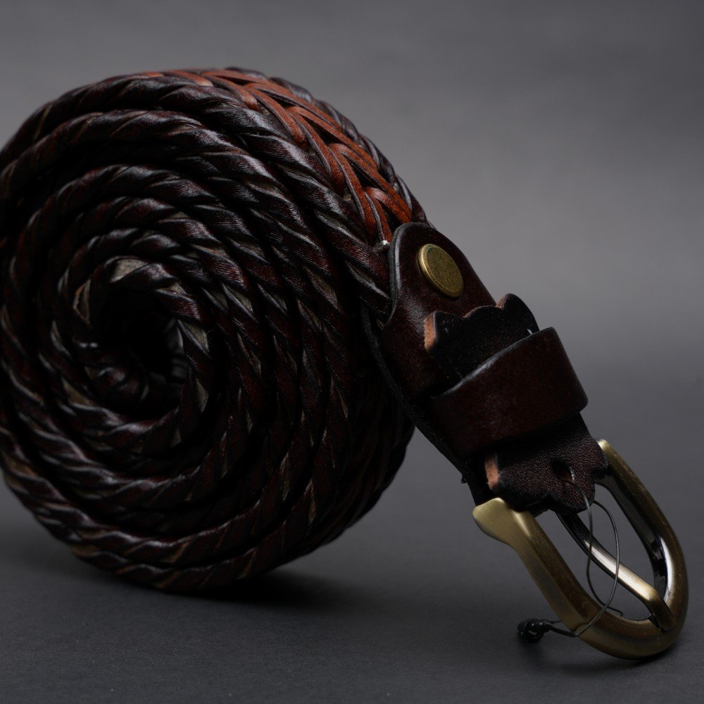 Zays Handcrafted Genuine Leather Belt for Unisex – Premium Quality, Adjustable, Stylish & Durable (WB101-104) - Image 28