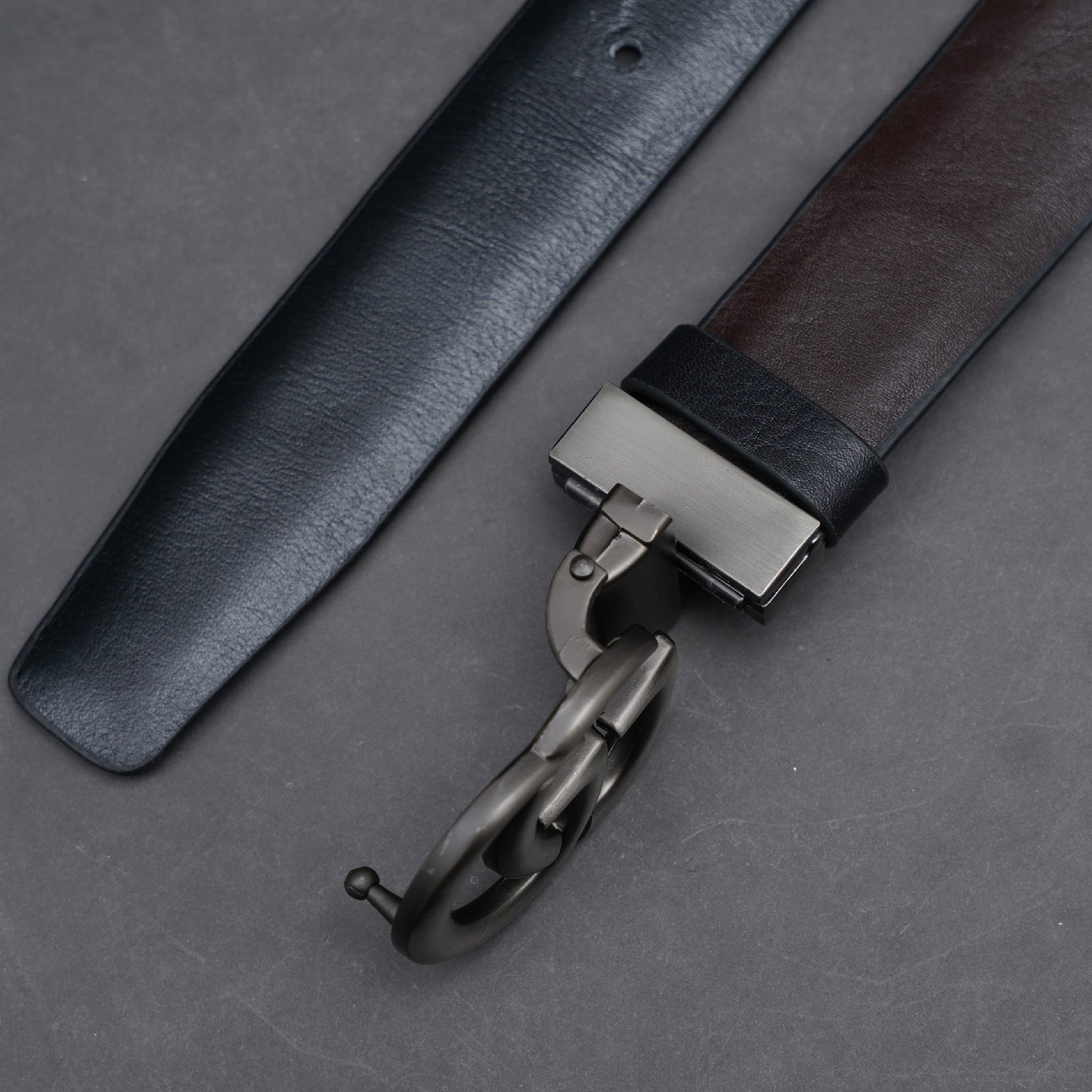 Zays Reversible Genuine Leather Belt for Men – ZMB118 - Image 3