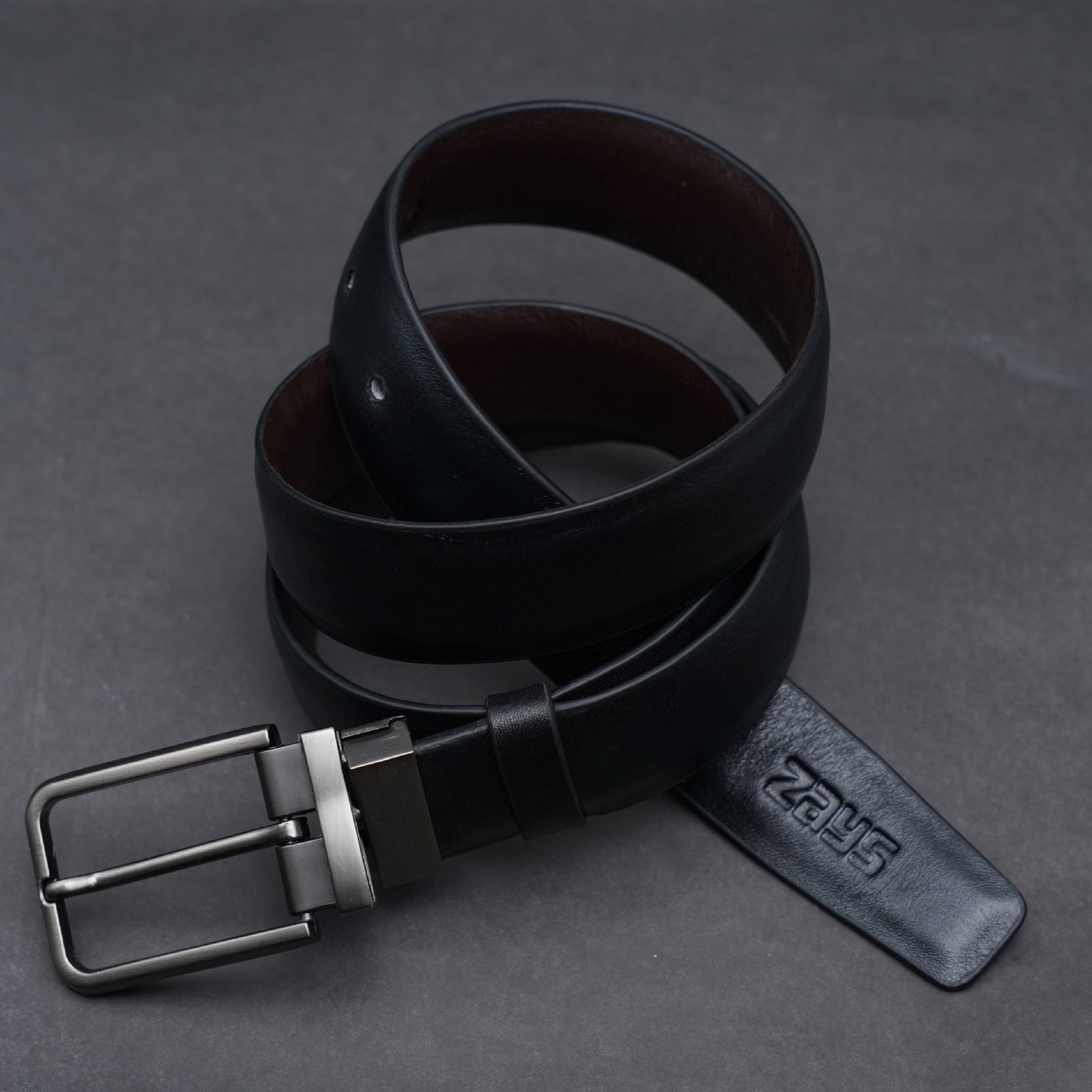 Zays Reversible Genuine Leather Belt for Men – ZMB120 - Image 9