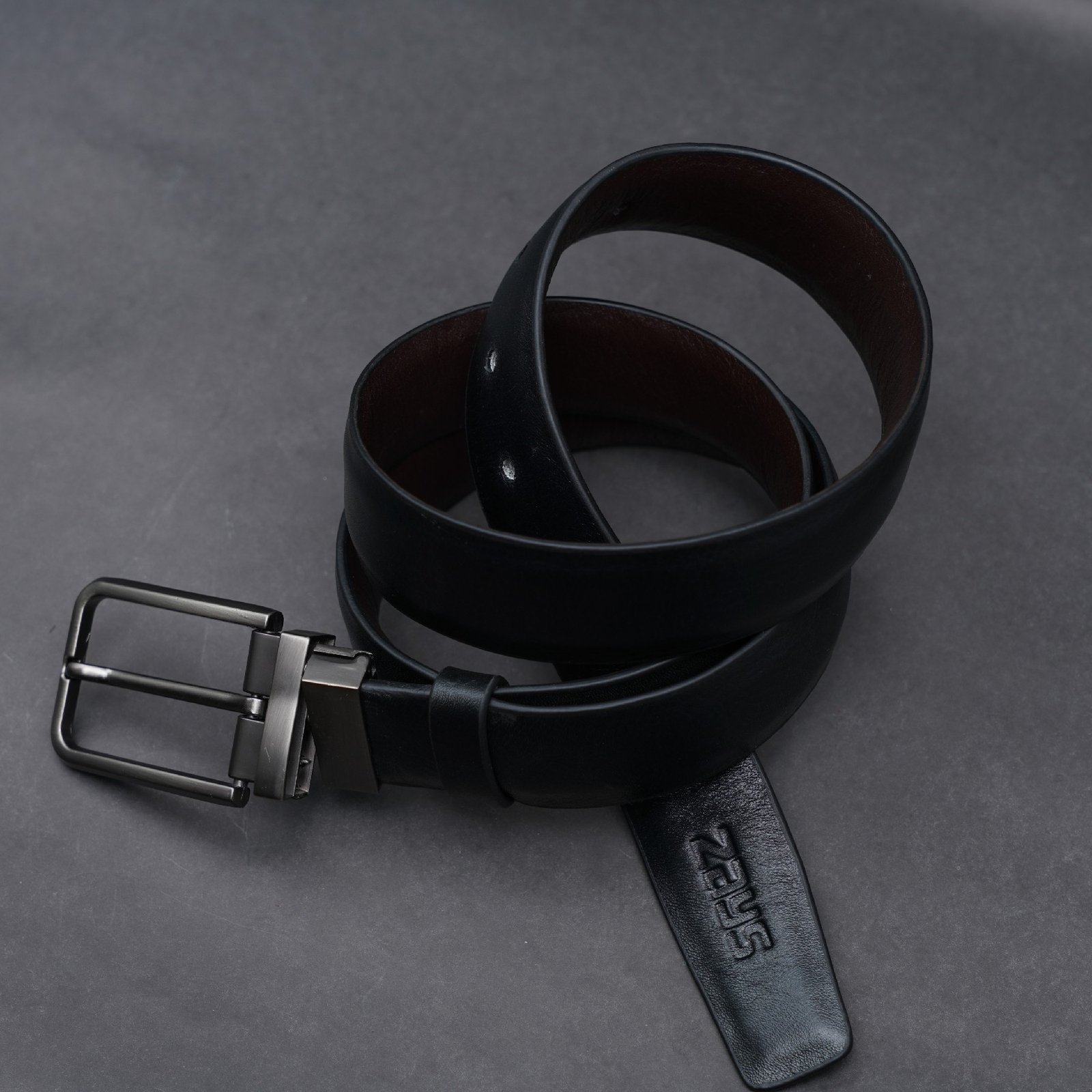 Zays Reversible Genuine Leather Belt for Men – ZMB120 - Image 8